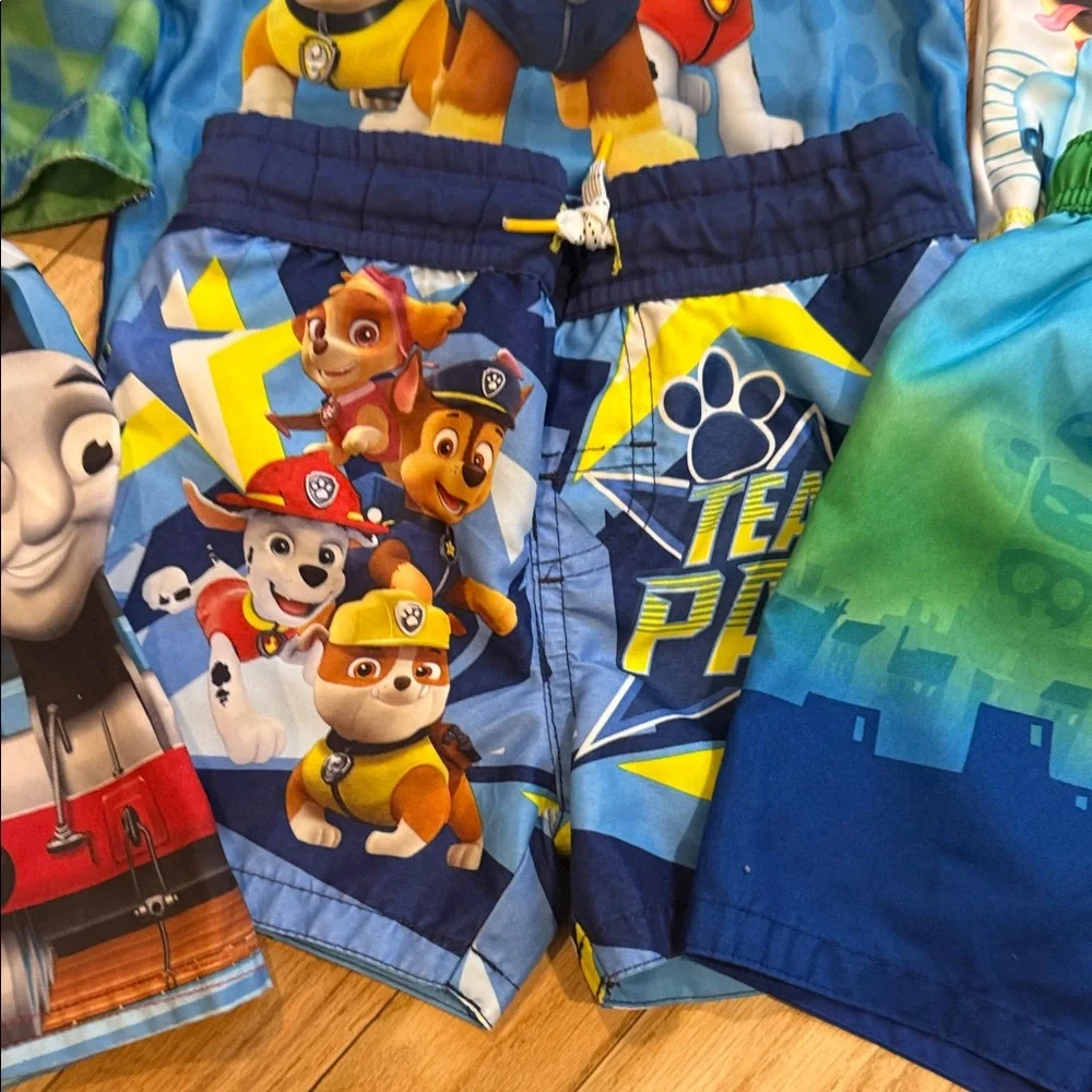 Cartoon Character Swimwear Set Bottoms and Tops